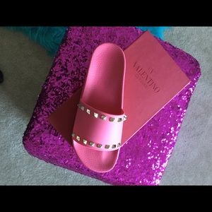 Valentino Stud Slides